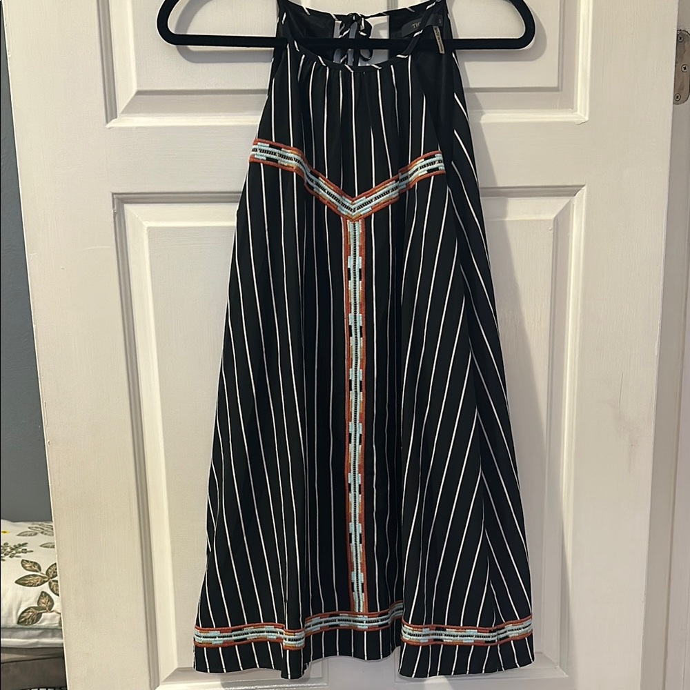 Black Striped Women's Skirt